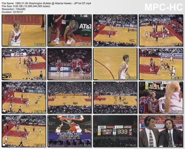 6.january 1995	Atlanta - Washington  112-90
