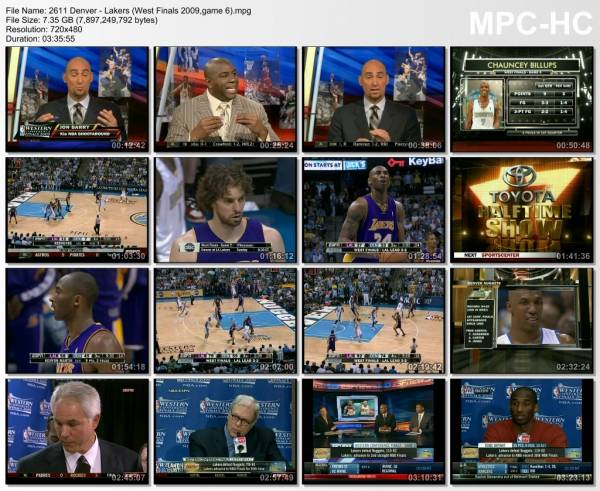 29.may 2009	Denver - Lakers (West Finals 2009,game 6)   92-119
