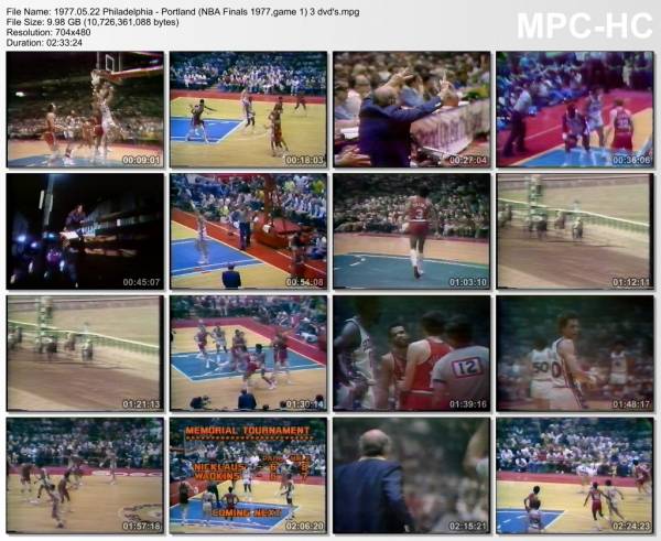 22.may 1977	Philadelphia - Portland (NBA Finals 1977,game 1)   107-101