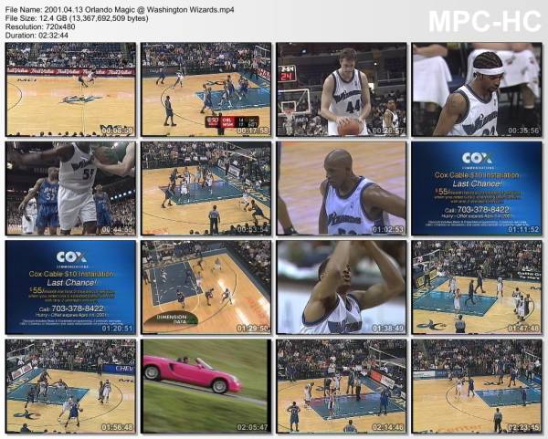 13.april 2001	Washington - Orlando   113-110