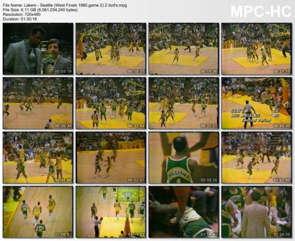 23.april 1980	Lakers - Seattle (West Finals 1980,game 2)   108-99