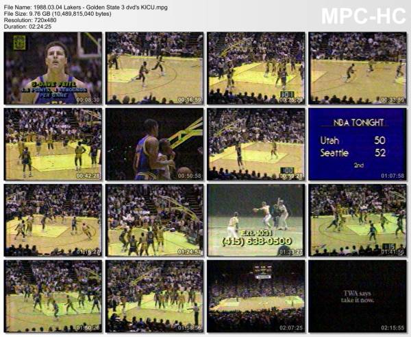 4.march 1988	Lakers - Golden State   120-107