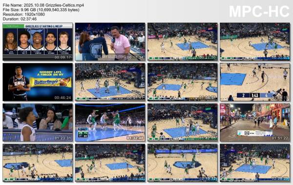 8.october 2025	Memphis - Boston   103-121