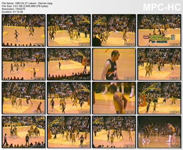 27.february 1983	Lakers - Denver   120-135