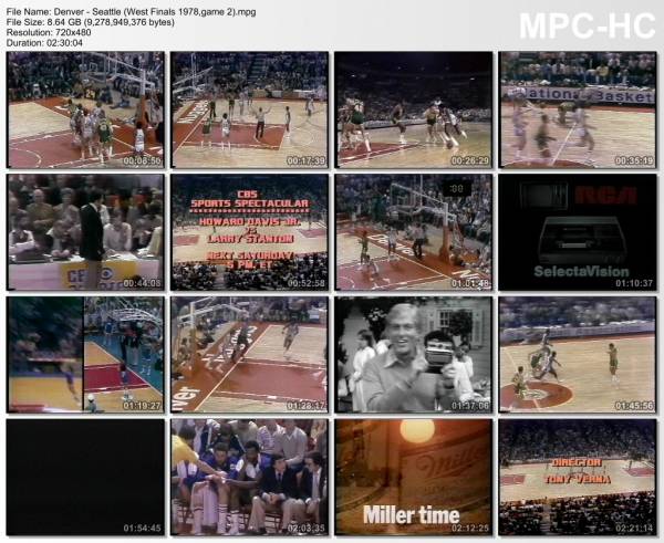 7.may 1978	Denver - Seattle (West Finals 1978,game 2)   111-121