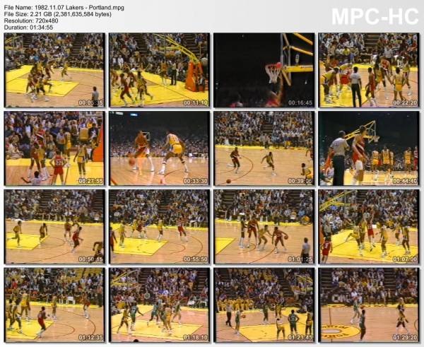 7.november 1982	Lakers - Portland   103-89