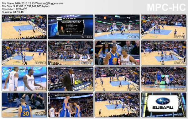 23.december 2013	Denver - Golden State   81-89
