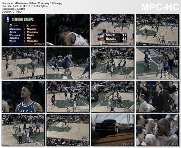 31.january 1995	Milwaukee - Dallas   107-105