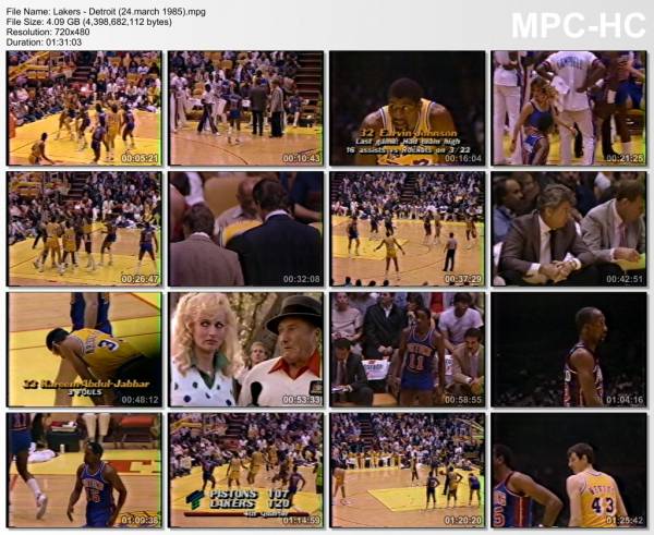 24.march 1985	Lakers - Detroit   148-130