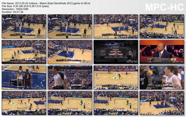 20.may 2012	Indiana - Miami (East Semifinals 2012,game 4)   93-101