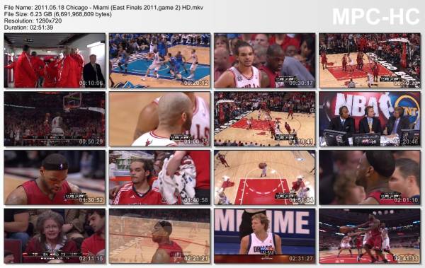 18.may 2011	Chicago - Miami (East Finals 2011,game 2)   75-85