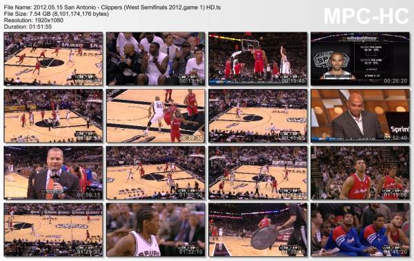 15.may 2012	San Antonio - Clippers (West Semifinals 2012,game 1)   108-92