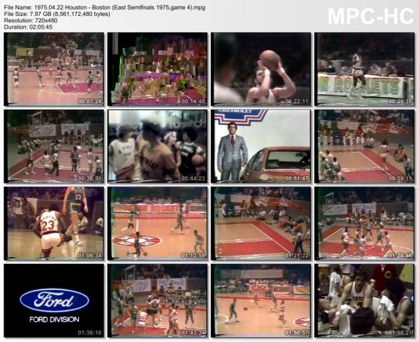 22.april 1975	Houston - Boston (East Semifinals 1975,game 4)   117-122