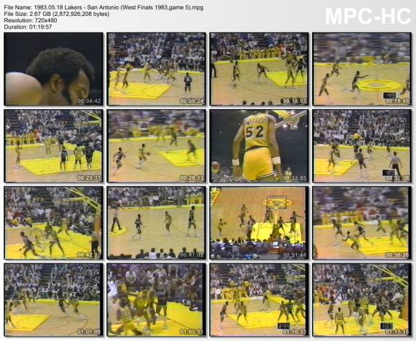 18.may 1983	Lakers - San Antonio (West Finals 1983,game 5)   112-117