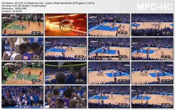 14.may 2012	Oklahoma City - Lakers (West Semifinals 2012,game 1)   119-90