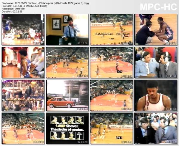 29.may 1977	Portland - Philadelphia (NBA Finals 1977,game 3)   129-107