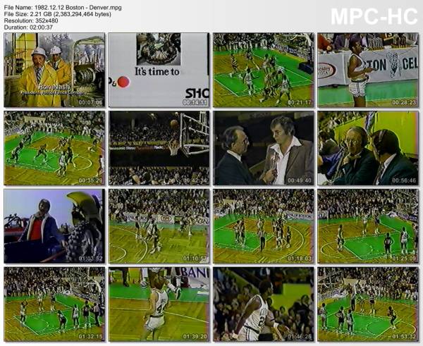 12.december 1982	Boston - Denver   126-112