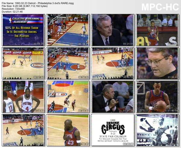 23.february 1993	Detroit - Philadelphia   101-89