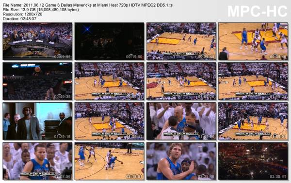 12.jun 2011	Miami - Dallas (NBA Finals 2011,game 6)   95-105