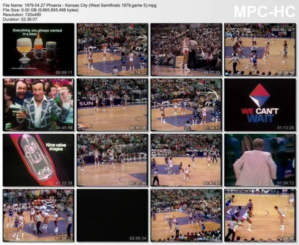 27.april 1979	Phoenix - Kansas City (West Semifinals 1979,game 5)   120-99