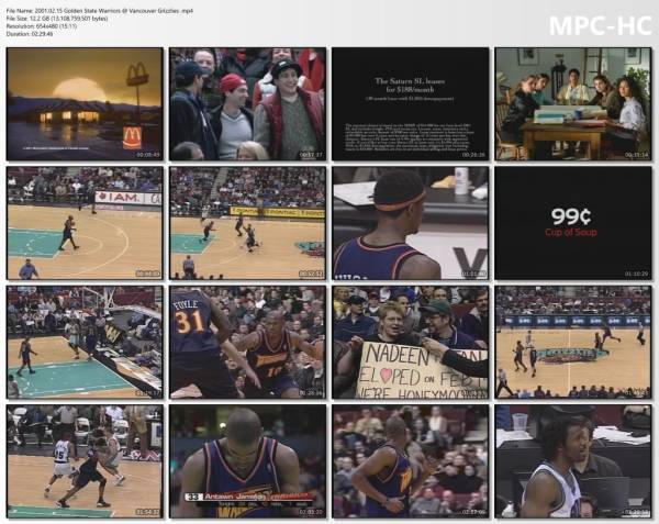 15.february 2001	Vancouver - Golden State   99-89