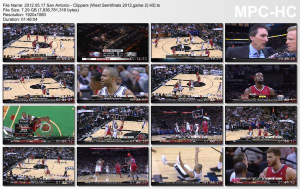 17.may 2012	San Antonio - Clippers (West Semifinals 2012,game 2)   105-88