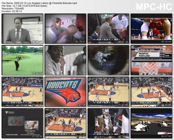 12.march 2005	Charlotte - Lakers   116-117