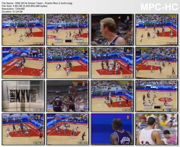 4.avgust 1992	Dream Team - Puerto Rico (Olympic games in Barcelona,quarterfinals)   115-77