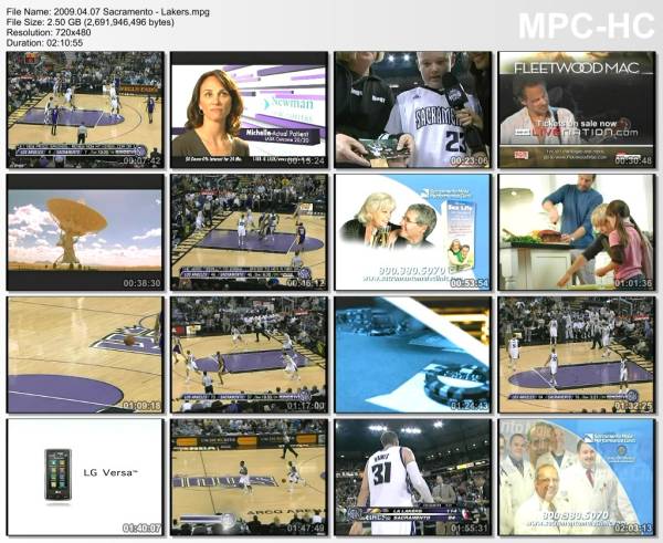 7.april 2009	Sacramento - Lakers   104-122