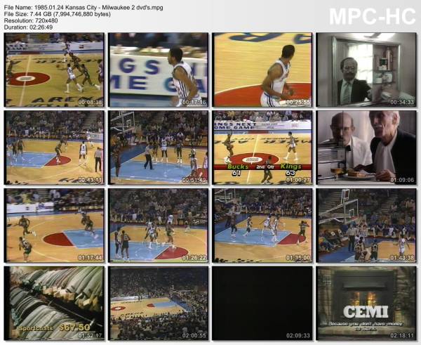 24.january 1985	Kansas City - Milwaukee   119-120