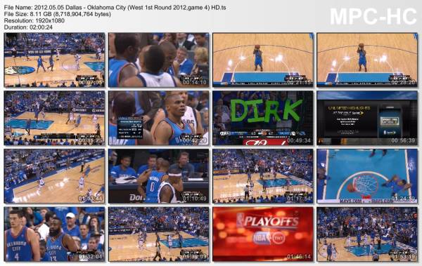 5.may 2012	Dallas - Oklahoma City (West 1st Round 2012,game 4)   97-103