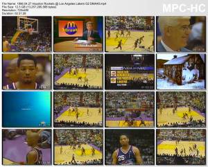 27.april 1996	Lakers - Houston (West 1st Round 1996,game 2)   104-94