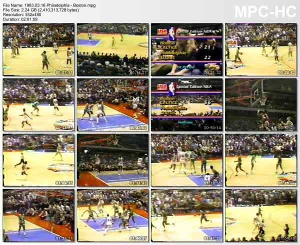 16.march 1983	Philadelphia - Boston   105-100
