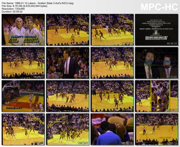 12.january 1988	Lakers - Golden State   117-113