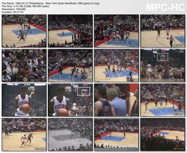 27.april 1983	Philadelphia - New York (East Semifinals 1983,game 2)   98-91