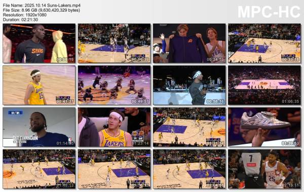14.october 2025	Phoenix - Lakers   113-104
