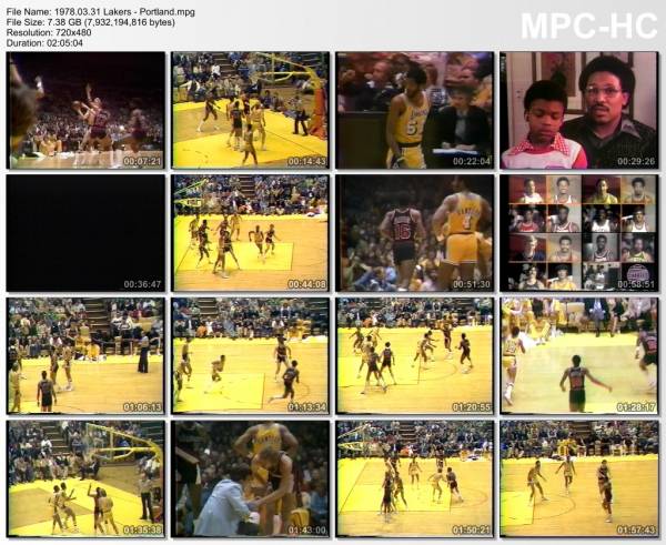 31.march 1978	Lakers - Portland   101-103