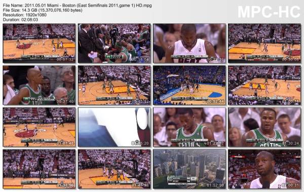 1.may 2011	Miami - Boston (East Semifinals 2011,game 1)   99-90