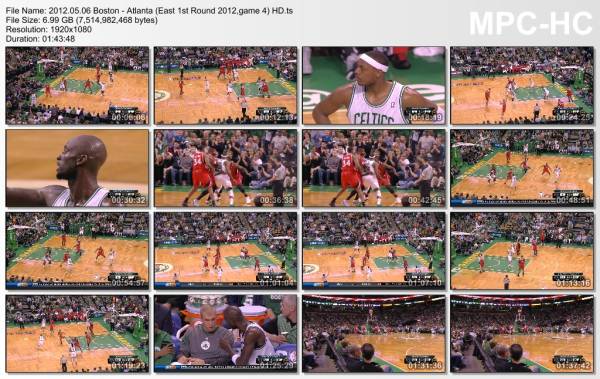 6.may 2012	Boston - Atlanta (East 1st Round 2012,game 4)   101-79