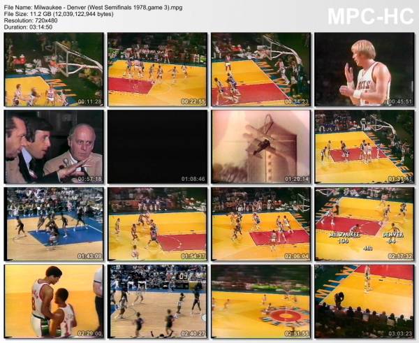23.april 1978	Milwaukee - Denver (West Semifinals 1978,game 3)   143-112