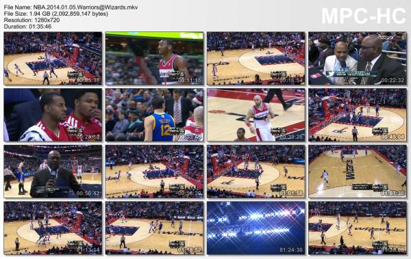 5.january 2014	Washington - Golden State   96-112