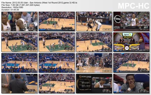 5.may 2012	Utah - San Antonio (West 1st Round 2012,game 3)   90-102