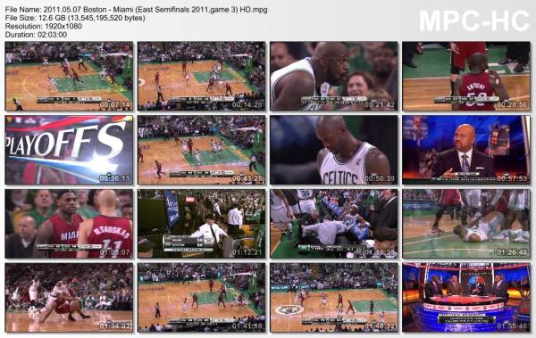 7.may 2011	Boston - Miami (East Semifinals 2011,game 3)   97-81
