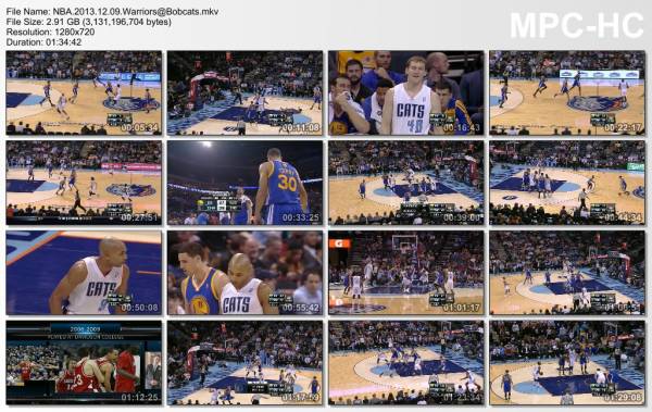 9.december 2013	Charlotte - Golden State   115-111