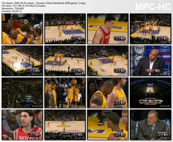 4.may 2009	Lakers - Houston (West Semifinals 2009,game 1)   92-100