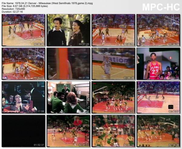 21.april 1978	Denver - Milwaukee (West Semifinals 1978,game 2)   127-111