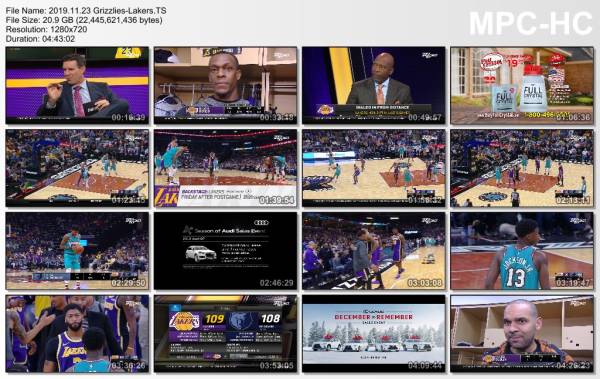 23.november 2019	Memphis - Lakers   108-109