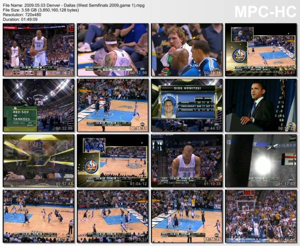 3.may 2009	Denver - Dallas (West Semifinals 2009,game 1)   109-95