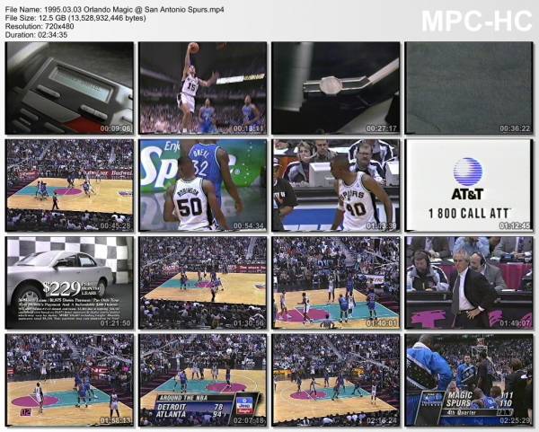 3.march 1995	San Antonio - Orlando   112-111