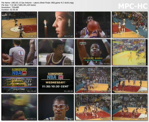 15.may 1983	San Antonio - Lakers (West Finals 1983,game 4)   121-129